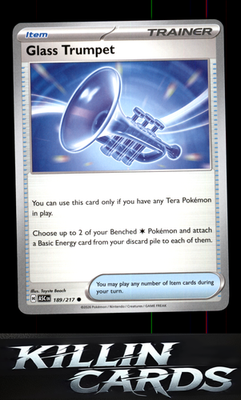 Glass Trumpet - 189/217 189/217 Pokemon Common ME: Ascended Heroes Card NM