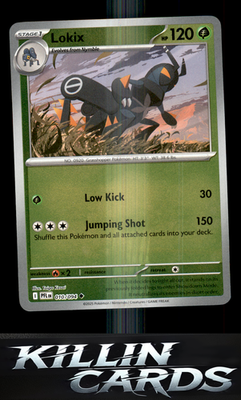 Reverse Holofoil Lokix 010/094 Pokemon Uncommon ME02: Phantasmal Flames Card NM