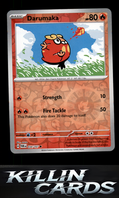 Reverse Holofoil Darumaka 034/167 Pokemon Common SV06: Twilight Masquerade Card