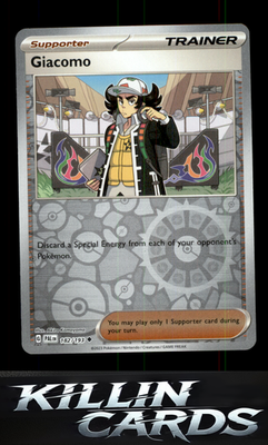 Reverse Holofoil Giacomo 182/193 Pokemon Uncommon SV02: Paldea Evolved Card NM