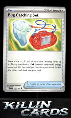 Bug Catching Set 143/167 Pokemon Uncommon SV06: Twilight Masquerade Card NM
