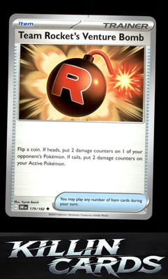 Team Rocket's Venture Bomb 179/182 Pokemon Uncommon SV10: Destined Rivals Card N