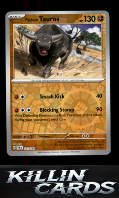Reverse Holofoil Paldean Tauros - 101/191 101/191 Pokemon Uncommon SV08: Surging