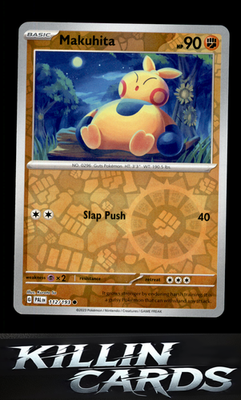Reverse Holofoil Makuhita 112/193 Pokemon Common SV02: Paldea Evolved Card NM