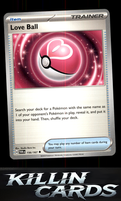 Love Ball 156/167 Pokemon Uncommon SV06: Twilight Masquerade Card NM