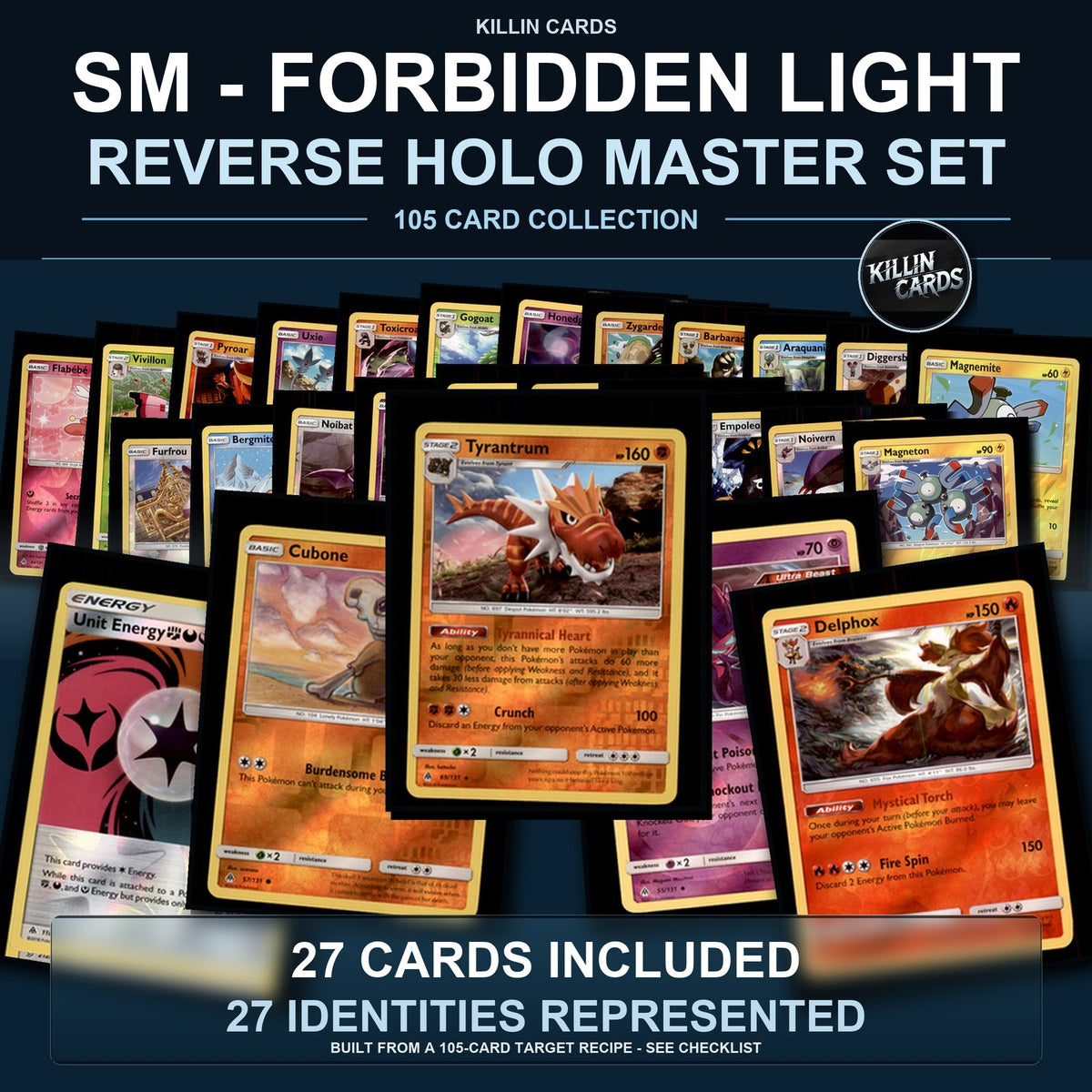 Pokemon TCG SM - Forbidden Light Reverse Holo Master Set 27 Reverse Holo Card