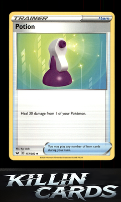 Potion 177/202 Pokemon Uncommon SWSH01: Sword & Shield Base Set Card NM