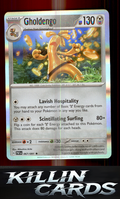 Gholdengo 067/091 Pokemon Rare SV: Paldean Fates Card NM