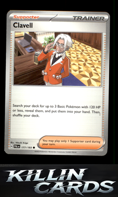 Clavell 177/193 Pokemon Common SV02: Paldea Evolved Card NM