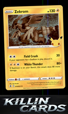 Zekrom 010/025 Pokemon Holo Rare Celebrations Card NM
