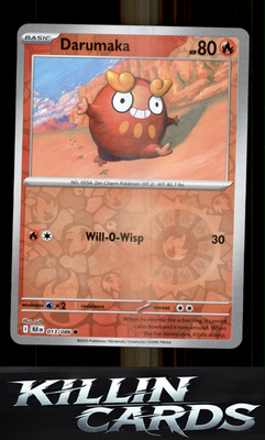 Reverse Holofoil Darumaka 013/086 Pokemon Common SV: Black Bolt Card NM