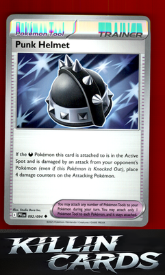 Punk Helmet - 092/094 092/094 Pokemon Uncommon ME02: Phantasmal Flames Card NM