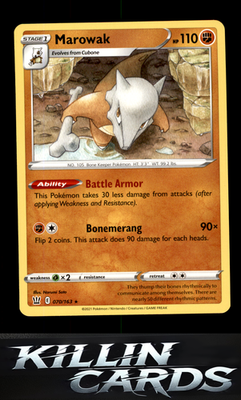 Marowak 070/163 Pokemon Rare SWSH05: Battle Styles Card NM