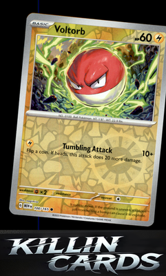 Reverse Holofoil Voltorb 100/165 Pokemon Common SV: Scarlet & Violet 151 Card NM