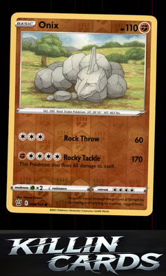 Reverse Holofoil Onix 068/163 Pokemon Common SWSH05: Battle Styles Card NM