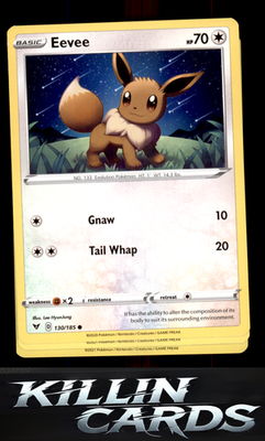 Eevee 130/185 Pokemon Common SWSH04: Vivid Voltage Card LP