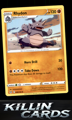 Rhydon 090/196 Pokemon Uncommon SWSH11: Lost Origin Card NM