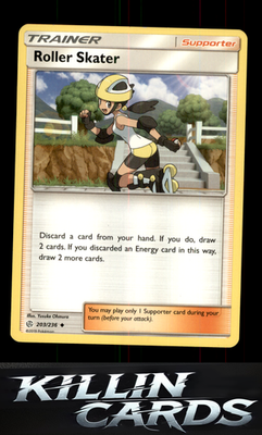 Roller Skater 203/236 Pokemon Uncommon SM - Cosmic Eclipse Card LP