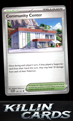 Community Center 146/167 Pokemon Uncommon SV06: Twilight Masquerade Card NM