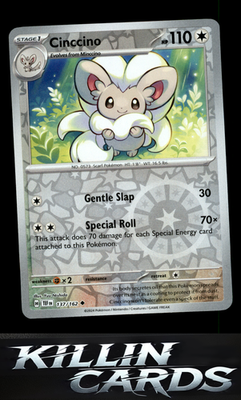 Reverse Holofoil Cinccino - 137/162 137/162 Pokemon Uncommon SV05: Temporal Forc