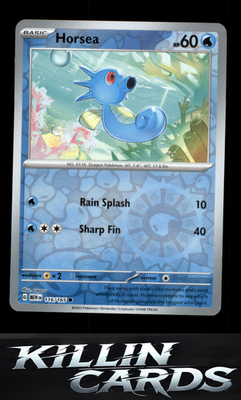 Reverse Holofoil Horsea 116/165 Pokemon Common SV: Scarlet & Violet 151 Card NM