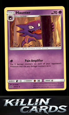 Haunter 37/111 Pokemon Uncommon SM - Crimson Invasion Card NM