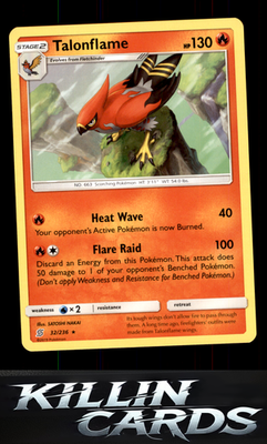 Talonflame 32/236 Pokemon Rare SM - Unified Minds Card NM
