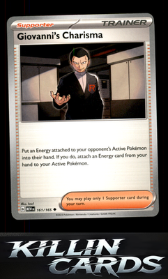 Giovanni's Charisma - 161/165 161/165 Pokemon Uncommon SV: Scarlet & Violet 151