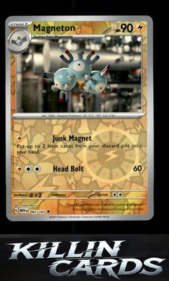 Reverse Holofoil Magneton 082/165 Pokemon Uncommon SV: Scarlet & Violet 151 Card