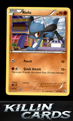 Riolu 79/113 Pokemon Uncommon Legendary Treasures Card LP