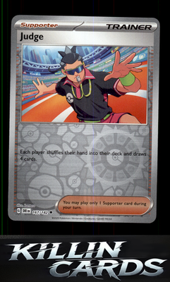 Reverse Holofoil Judge - 167/182 167/182 Pokemon Uncommon SV10: Destined Rivals