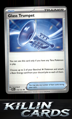 Glass Trumpet 110/131 Pokemon Uncommon SV: Prismatic Evolutions Card NM