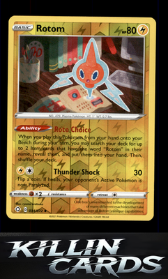 Reverse Holofoil Rotom 034/072 Pokemon Uncommon Shining Fates Card NM