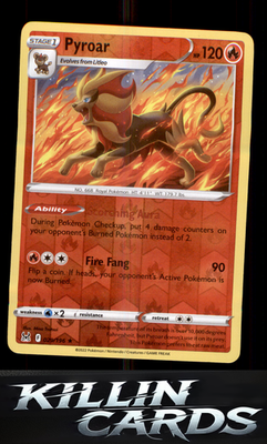 Reverse Holofoil Pyroar 029/196 Pokemon Holo Rare SWSH11: Lost Origin Card NM