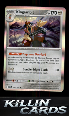 Kingambit 148/217 Pokemon Rare ME: Ascended Heroes Card NM