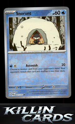 Reverse Holofoil Snorunt 051/167 Pokemon Common SV06: Twilight Masquerade Card N