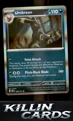 Umbreon 059/131 Pokemon Rare SV: Prismatic Evolutions Card NM