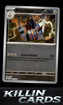 Reverse Holofoil Archaludon 075/094 Pokemon Uncommon ME02: Phantasmal Flames Car