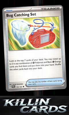Bug Catching Set 143/167 Pokemon Uncommon SV06: Twilight Masquerade Card NM
