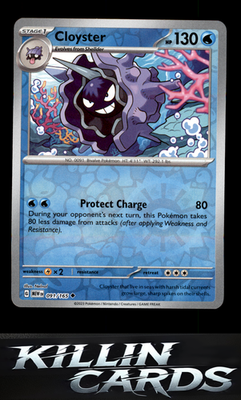 Reverse Holofoil Cloyster 091/165 Pokemon Uncommon SV: Scarlet & Violet 151 Card