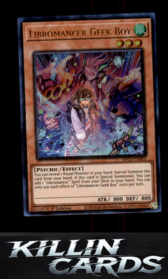 1st Edition Libromancer Geek Boy MP23-EN001 YuGiOh Ultra Rare 25th Anniversary T