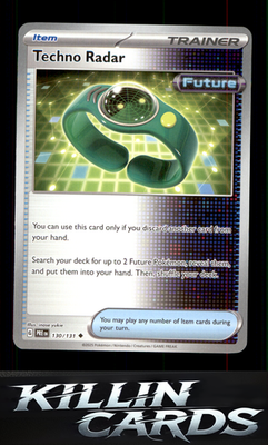 Techno Radar 130/131 Pokemon Uncommon SV: Prismatic Evolutions Card NM