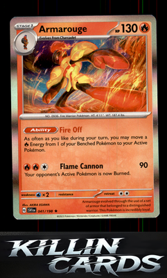 Armarouge - 041/198 041/198 Pokemon Rare SV01: Scarlet & Violet Base Set Card NM
