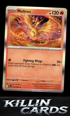 Moltres 014/094 Pokemon Rare ME02: Phantasmal Flames Card NM