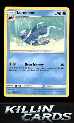 Lumineon 40/236 Pokemon Uncommon SM - Unified Minds Card NM