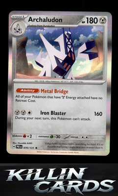 Archaludon 070/131 Pokemon Rare SV: Prismatic Evolutions Card NM