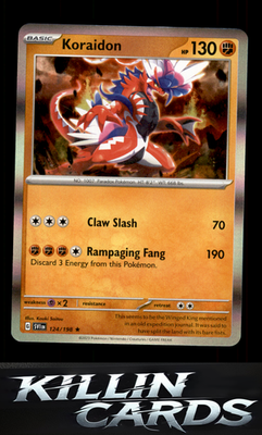 Koraidon 124/198 Pokemon Rare SV01: Scarlet & Violet Base Set Card NM