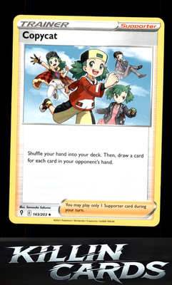 Copycat 143/203 Pokemon Uncommon SWSH07: Evolving Skies Card NM