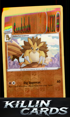 Reverse Holofoil Sandslash 028/165 Pokemon Uncommon SV: Scarlet & Violet 151 Car