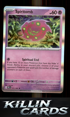 Spiritomb 035/084 Pokemon Rare ME05: Pitch Black Card NM